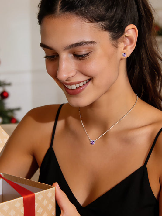 925 Sterling Silver Cute Cat Necklace with Birthstone Pendnat Hypoallergenic Jewelry Gifts for Women Cats Lovers Best Friend Sister Mom Wife Valentines Mothers Day Christmas Birthday